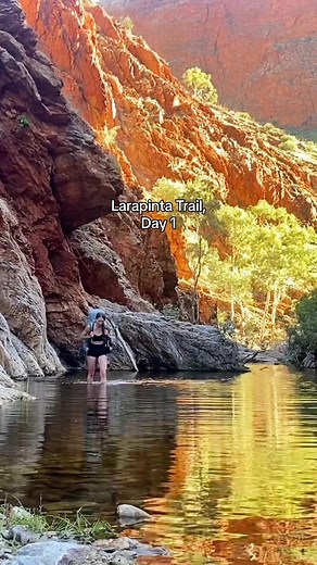 Day 1 on the Larapinta Trail in outback NT, just over 30km covered and already some stunning views! #larapinta #larapintatrail #hiking #outbackaustralia
