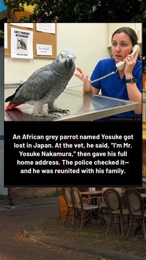 THE PARROT WHO SPOKE HIS WAY BACK HOME