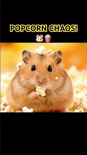 Popcorn Explosion Prank!💥🐹 Hamster’s Epic Slapstick Comedy!