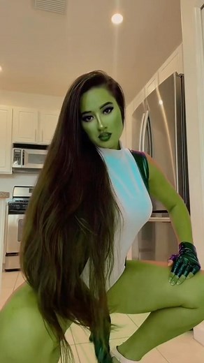Marie Temara on Instagram: "Don’t make me angry Which character should I do next? #shehulk #cosplay #marvel #superhero #transition #costume #strong #reels #explore #trending"