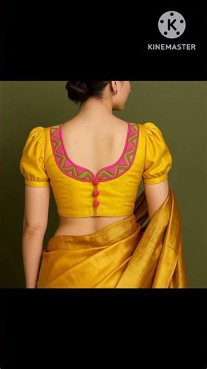 24/30 best back Ke blouse designs #trending #blouse #blousedesigns #youtubeshorts #shortsfeed
