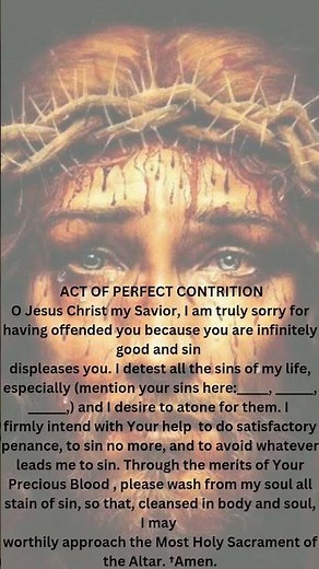Act of Perfect Contrition 🙏 | Powerful Catholic Prayer for Forgiveness, Mercy & Salvation