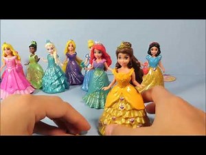 Disney MagicClip Dolls Collection and colorful dresses