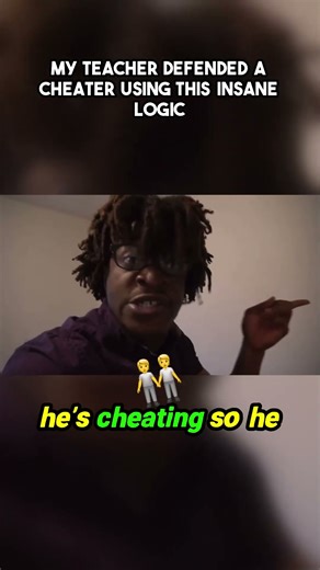 Did the teacher just defend a cheater with THIS logic?! 🤯 The classroom defense is absolutely wild!