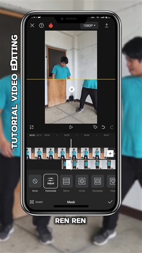 Tutorial video editing (#108) smooth cloning transition #tutorial | Ren Ren