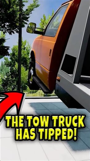 I ALMOST CRASHED THE TOW TRUCK PULLING THIS CAR OUT - BeamNG