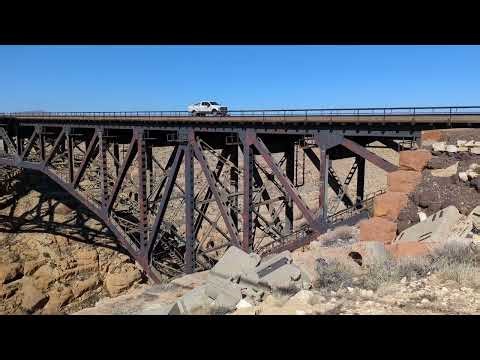 BNSF Track Inspector's Ford F-250 Hi-rail Truck Cruising Over Canyon Diablo -- January 30th, 2026