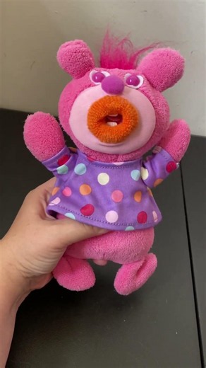 Sing a Ma Jig Plush Fisher Price Mattel Pink Purple Polka Dots 2010