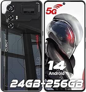 CUBOT MAX 5 5G Cell Phone Unlocked, 24GB+256GB Android 14 Phone, 6.95" FHD+ 144Hz Display, 100MP+32MP Camera, MediaTek 8200 4nm Processor Gaming Phones, 5100mAh Battery(33W) Smartphone, Dual SIM/NFC