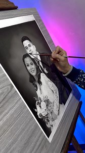 66K views · 2.3K reactions | Commissioned Wedding Portrait Drawing 勇 Draw using Charcoal and Graphite Pencils ✍️ #portraitdrawing #commissionart | Chaboy Dela Cruz | Facebook