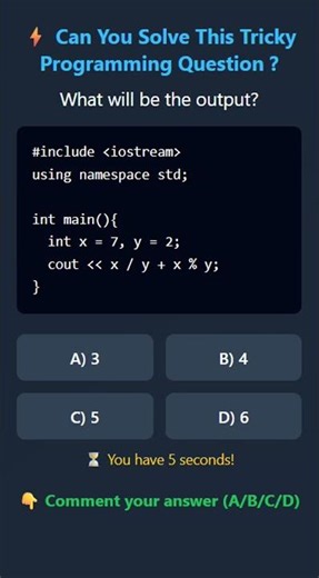 C++ Division & Modulus Trick 😱#39 | Guess the Output #shorts #cpp