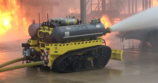 Watch: The Thermite robotic firefighter in action