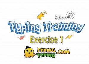 Typing Training: Exercise 1