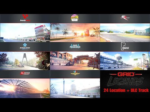 Grid Legends - Track list Including DLC 24 Location & 130+ Track [4KPS5]