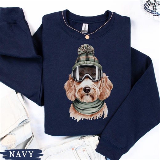 Après Ski Cockapoo Dog Crewneck Sweatshirt, Alpine Winter Sport Canine Crewneck Sweater, Cozy Mountain Lodge Skiing Aesthetic Skier Gift - Etsy