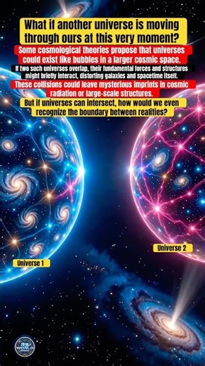 Another universe could be moving through ours right now. #Multiverse #SpaceTheory #Universe