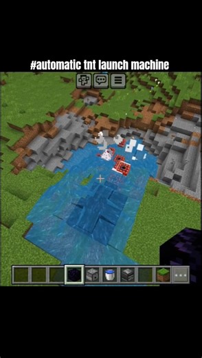 Automatic tnt launch machine in MINECRAFT 🚀#minecraft