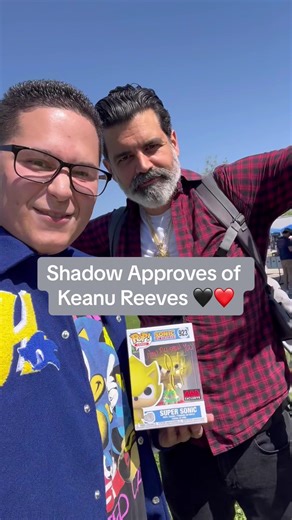 Sonic’s Shadow impression was spot on! 😂 #sonic #sonicthehedgehog #sonicmovie3 #keanureeves #jasongriffith