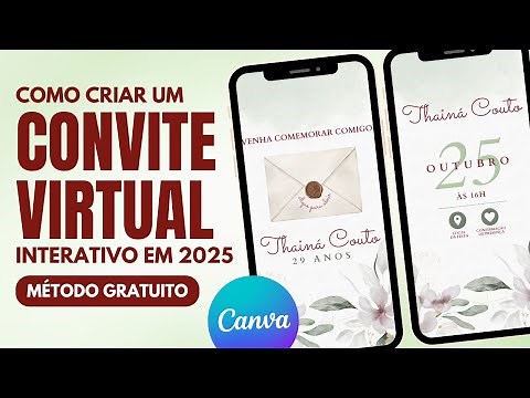 🔥 How to Create an ANIMATED Virtual and Interactive Invitation in Canva [2025] FREE and 100% Online