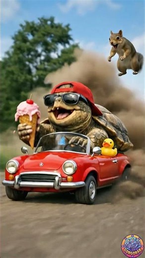 Fast Turtle — Speed Isn’t Always What It Seems#FastTurtle #FunnyAnimals #AnimalShorts