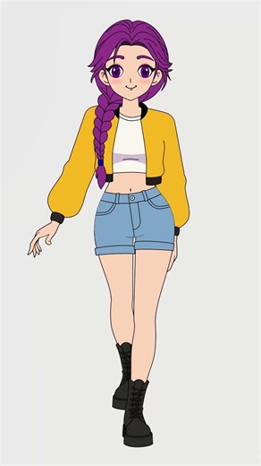 Front Facing Walk Cycle In Moho