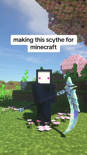 scythe ❄️ #texturepack #minecraft #pixelart #timelapse