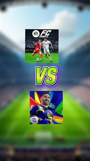 FC MOBILE VS EFOOTBALL #fcmobile #fc26 #eafc26 #efootball #pes #shortsviral #football