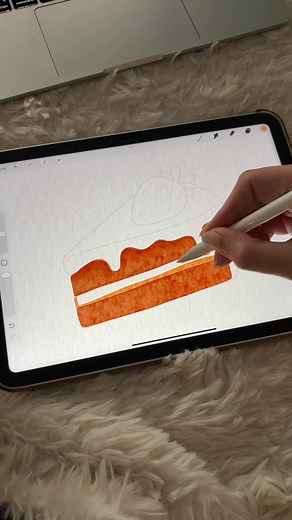 Comment "Template" & you'll receive the free sketch template 🍰🍰🍰 TOOLS USED: - iPad 2022 Model 10,9" - Apple Pencil 1st Gen - App: Procreate - Brushes: Watercolor Brush Set from my Shop - Sketch Template from my Shop (Freebie) #procreate #procreatedesign #digitalwatercolor #watercolorart #procreatebrush | Lumière Noire Studio