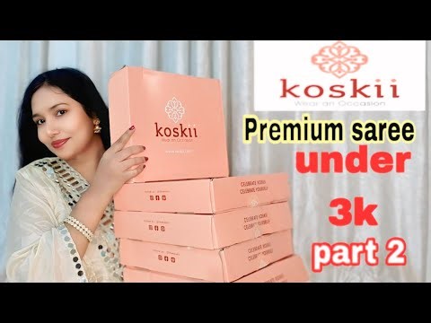 Koskii Saree Haul | Myntra Saree Haul Part 2
