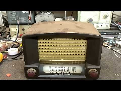 Servicing a 1949 General Electric model 115 AA5 vacuum tube AM radio