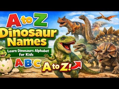 Dinosaur Names A to Z | Can Your Kids Learn Them All?