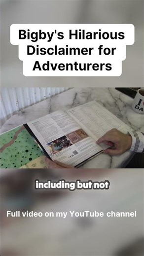 Bigby's Hilarious Disclaimer for Adventurers