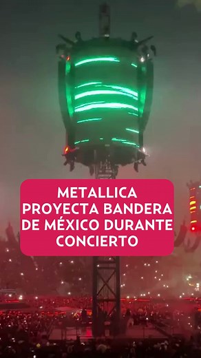 Metallica ilumina el Estadio GNP con la bandera de México