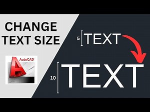 Change EXISTING Text Size - AUTOCAD