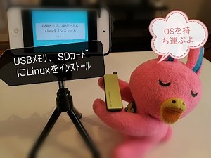 USBメモリ、SDカードにLinuxを入れて持ち歩く手順公開