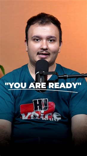 I often get asked — “How do I know I’m ready for professional voice overs?” Here’s my take If you’ve learned the craft, practiced regularly, and received positive feedback from your coach, sound engineer, or industry experts, that’s your sign! That’s how I started too — by improving through feedback and consistent effort. So if you’re getting that green signal… it’s time to begin your voice-over journey [voiceover , voiceovers, voice over artist, voiceover artist] #VoiceOver #VoiceArtist #HarshJ