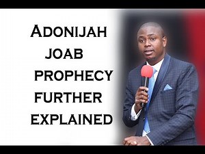 Apostle T.F Chiwenga: Adonijah Joab prophecy further explained