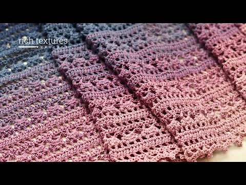 Blue Belle Shawl Crochet Pattern