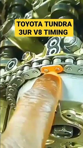 TOYOTA TUNDRA 3UR V8 ENGINE TIMING SHORT VIDEO