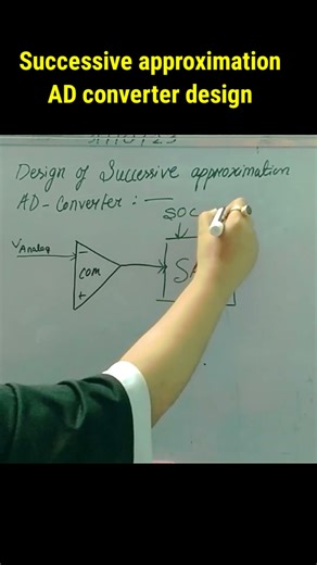 Design of successive approximation ADC #digitalelectronics #electronics #engineering #youtubeshorts