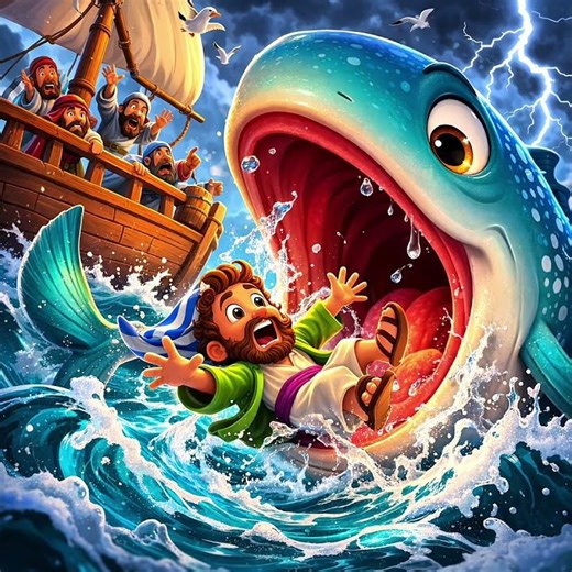 Jonah and the Big Fish 🐋 | Amazing Bible Story for Kids