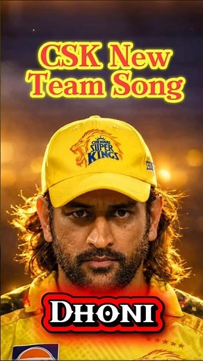 CSK New team Song launched feat MS Dhoni Trending on YouTube #msdhoni #csk #cskfans #dhoni #trending