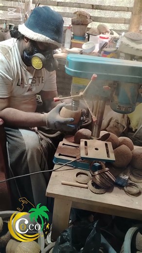 How to clean the inside of a coconut shell
