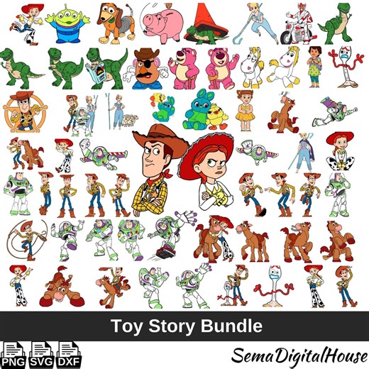 Toy Story PNG Bundle, Toy Story SVG, Toy Story DXF, Woody Svg, Buzz Lightyear Png, Buzz Png, Toy Story Cartoon Movie, Instant Download - Etsy
