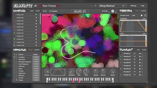 Sample Mashup: Moog Synthesizer with Graphiti
