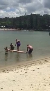 Woman Falls Off Paddle Board