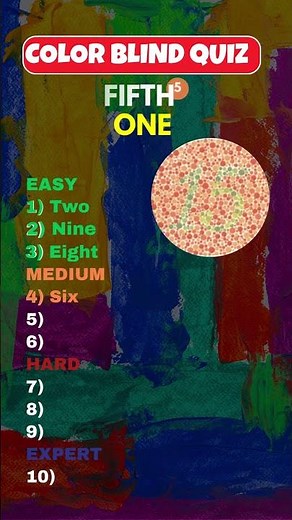 99% Can't Pass This Color Blind Test! 🔴🟢🟡 Can You?