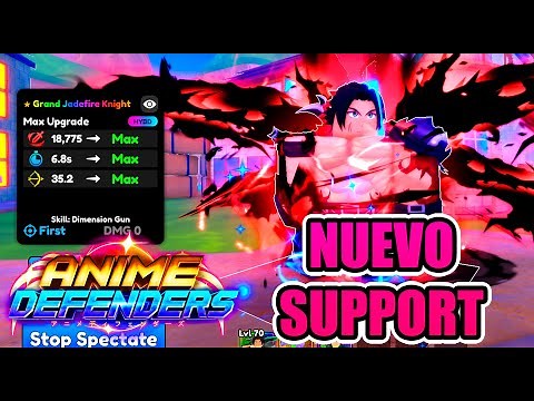 GRAND JADEFIRE KNIGHT SHOWCASE 👀 🌌 ANIME DEFENDERS 🌌 #roblox