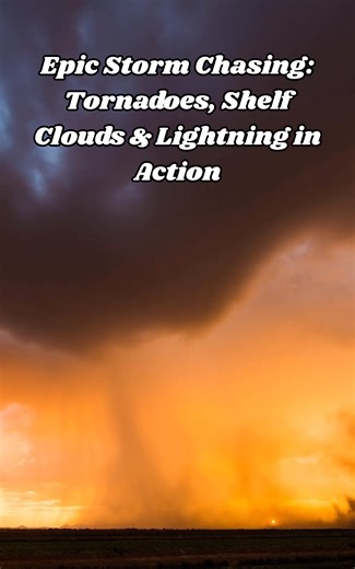 Epic storm chasing: Tornadoes, shelf clouds & lightning in action
