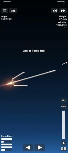 space flight simulator booster separation